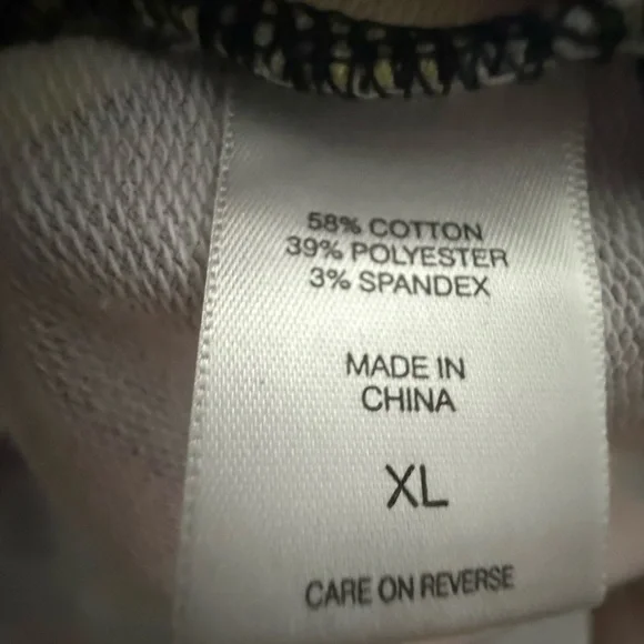 NY & Company Colorful Y2K Geometric Zip Front Sweatshirt Jacket Sz XL - Picture 6 of 6